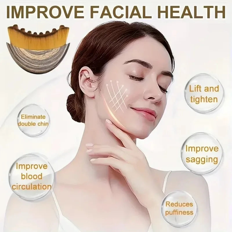 Lymphatic Contour Face Brush Ergonomically Designed To Fit Sculpting Drainage Massager for Face The Skin Precisely LBHL31