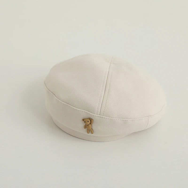 Kids Beret Hats Fashion Retro Boy Girl Autumn Winter Warm Caps Beanies Korean Children Artist Painter Caps 4-10Y