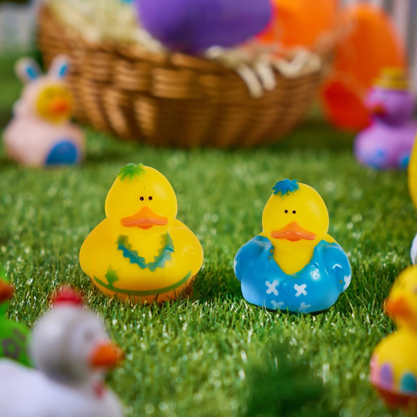 Joyfy Rubber Ducks Random Assortment Mini Rubber Duckie Toys for Kids Bath Shower Toys Birthday Gifts Summer Beach Pool Activity