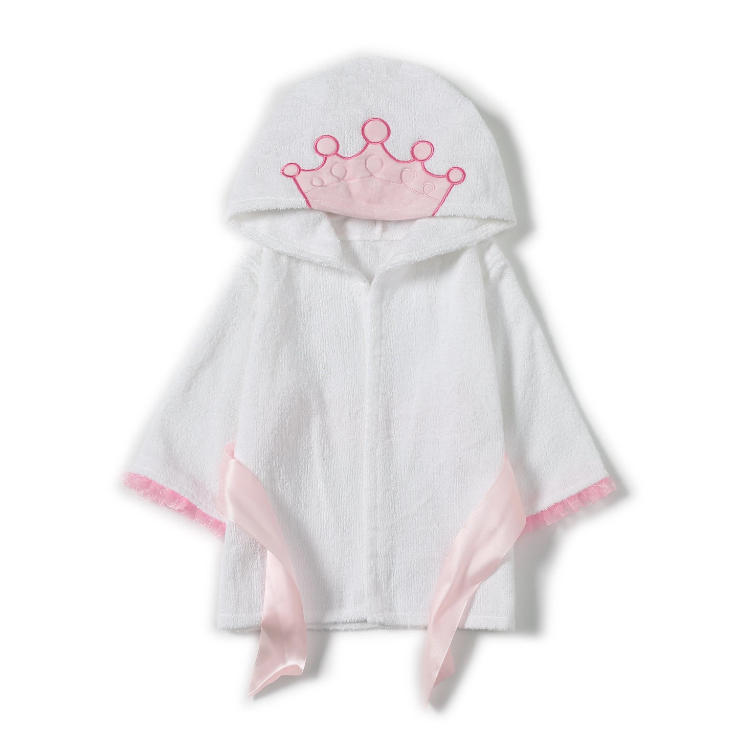 Girl Bathrobe Wash Waddle Princess Crown Hooded Towel Terry Newborn Blankets Bath Robes 0-5Years Ultra Absorbent