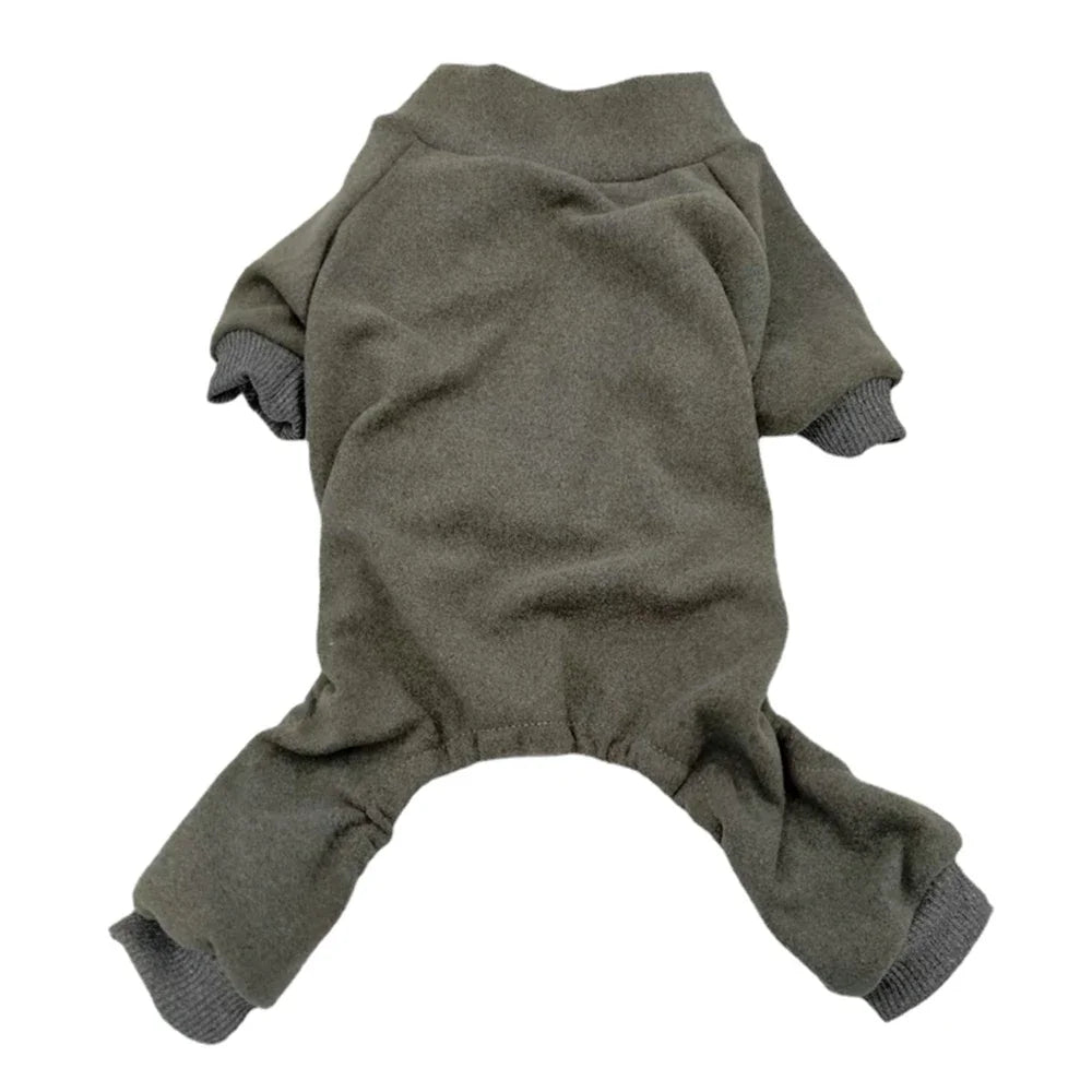 Winter Fleece Dog Pajamas Pet Clothes For Small Medium Dogs Cat Pyjama Puppy Jumpsuit for Dogs Sleepingwear Warm Clothing Coat
