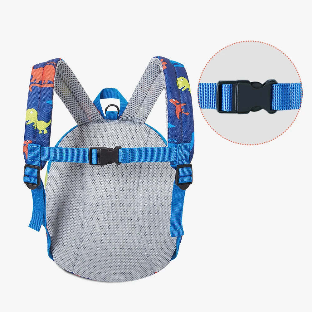 Sunveno Children's Backpack Bag for Boys Girls Toddler Preschool Kids Lunch Bag – Safety Harness Leash,Dinosaur, Lightweight