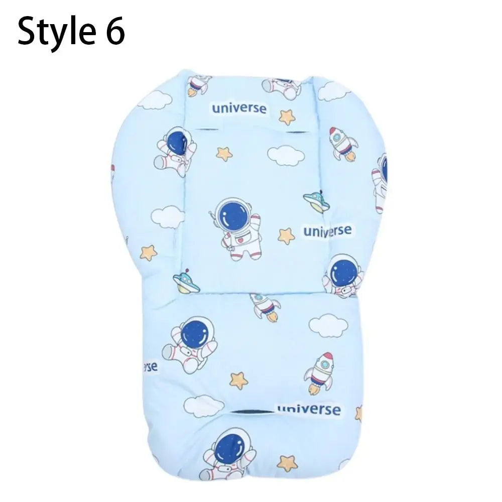 Baby Stroller Seat Cushion Pattern Stroller Accessories Cotton Seat Pad for All Seasons Carriages Pram Buggy Car General Mat
