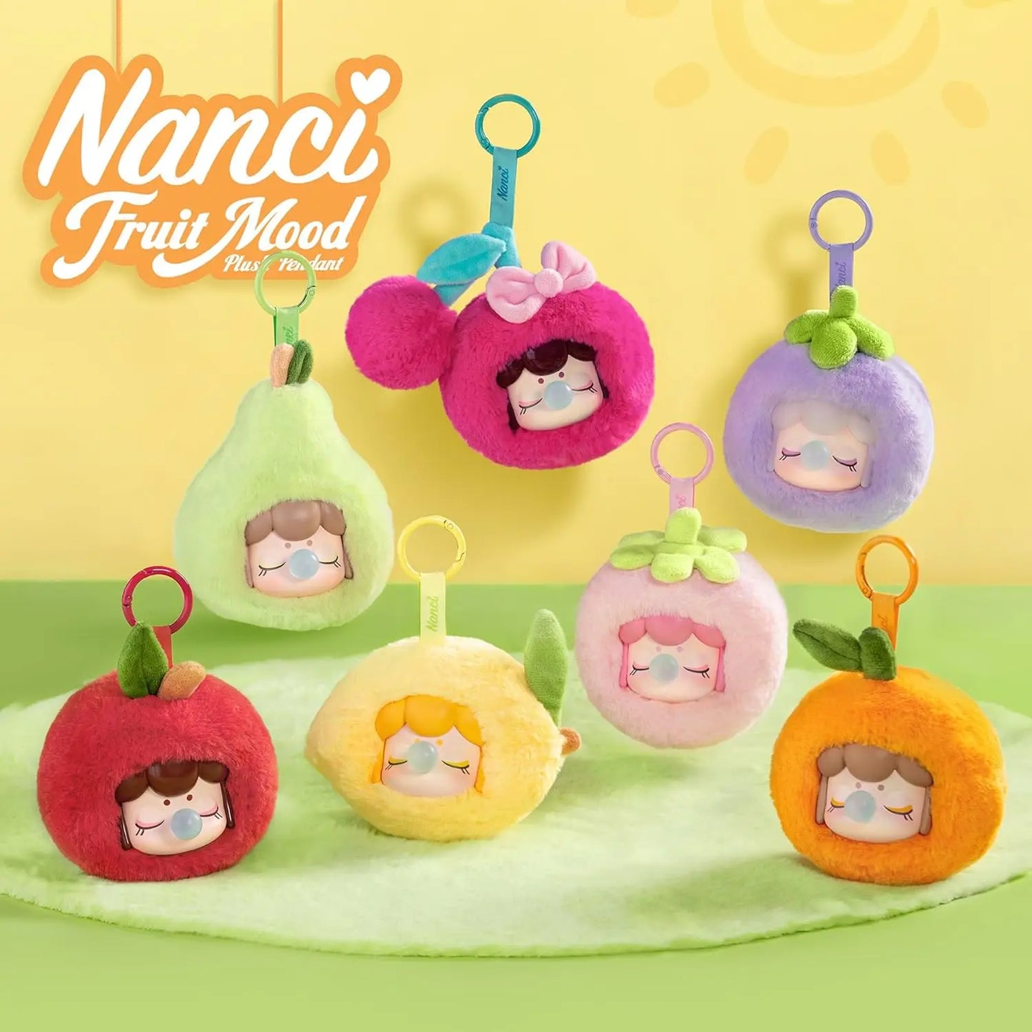 Rolife Plush Blind Box Nanci's Fruit Mood Action Figure Collectible Plush Doll Toys Surprise Box Gift for Kids Friends Adults
