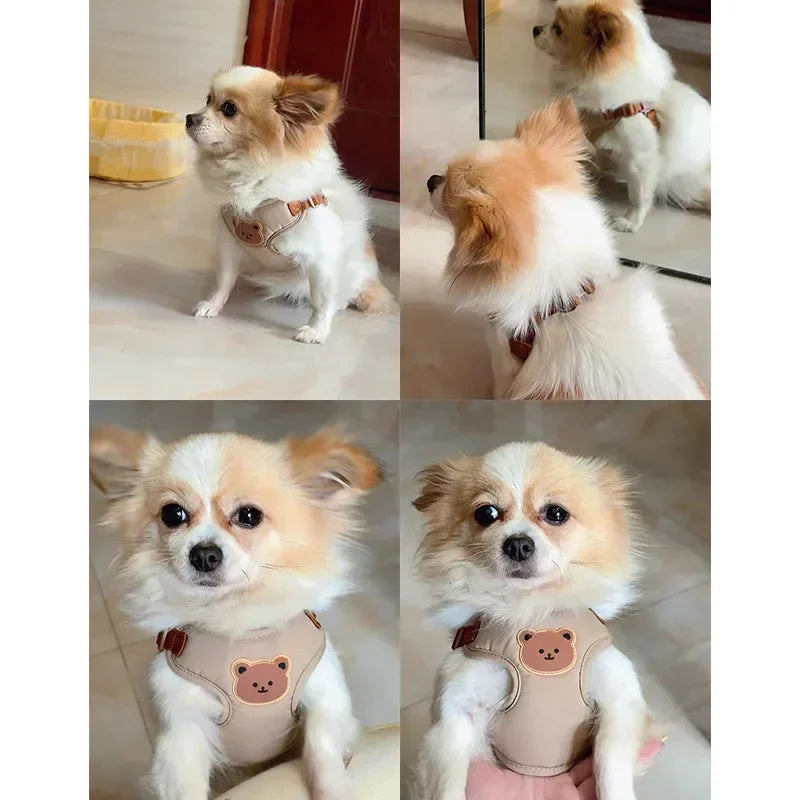 Dog Harness Leash Set Small Medium Dog Cat Vest Puppy Chest Strap French Bulldog Chihuahua Harness Breathable Vest Pet Supplies