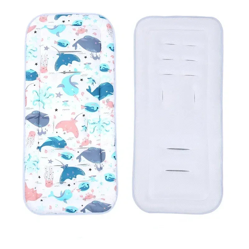 Comfortable Cotton Baby Stroller Pad Four Seasons General Soft Seat Cushion Child Cart Seat Mat Kids Pushchair Cushion Thickened