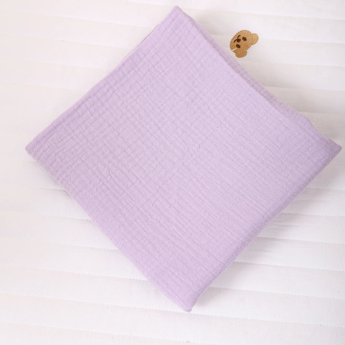 Baby Cotton Swaddle Blanket Muslin Bath Towel Newborn Crinkle Fabric Stroller Cover Wrap Gauze Toddler Sleep Blanket