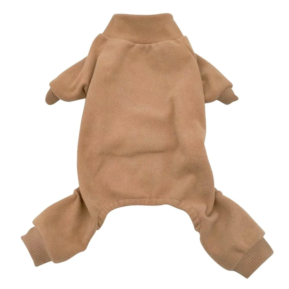 Winter Fleece Dog Pajamas Pet Clothes For Small Medium Dogs Cat Pyjama Puppy Jumpsuit for Dogs Sleepingwear Warm Clothing Coat