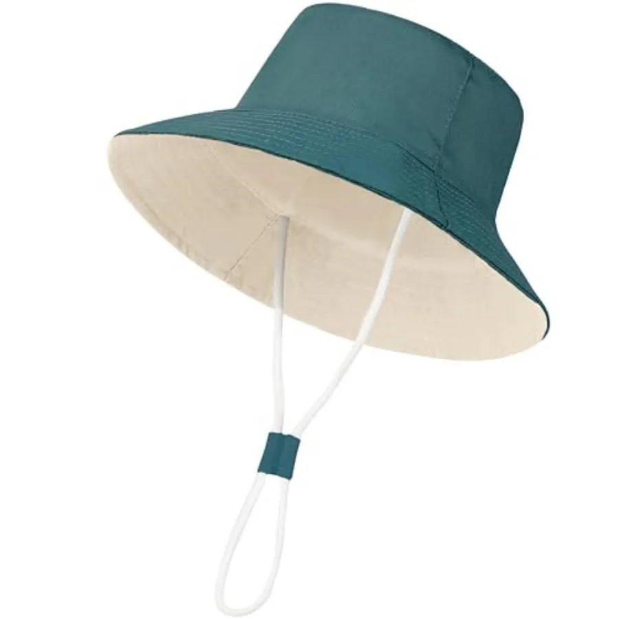 Baby Sun Hat UPF 50+ Sun Protective Toddler Bucket Hat Summer Beach Hats Wide Brim Outdoor Play Hat for Boys Girls