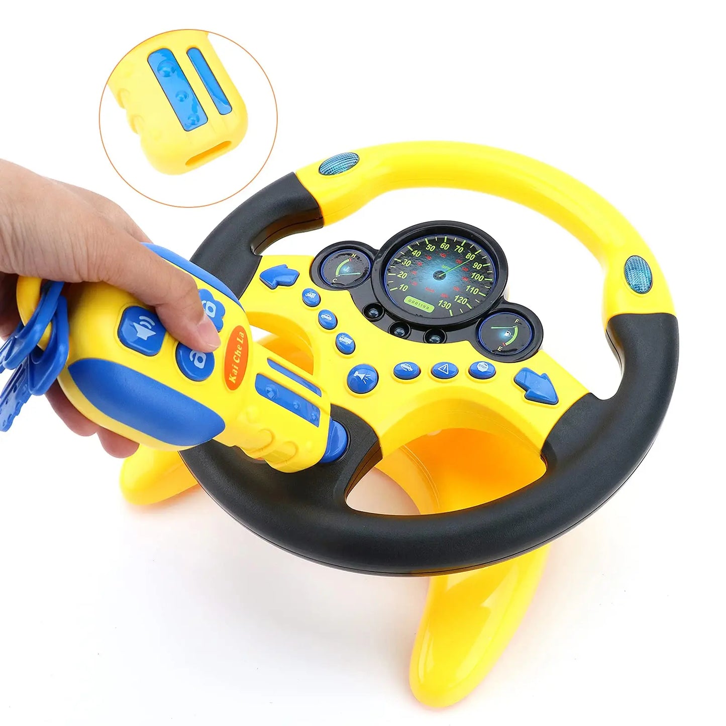 Electric Simulation Steering Wheel Toy With Light And Sound Educational Children Co-Pilot Children'S Car Toy Vocal Toy Gift