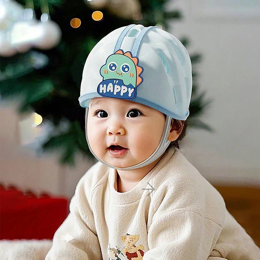 1Pc Baby Anti-Fall Head Protection Cap, Baby Anti-Collision Head Cushioning Protective Cap - Soft and Comfortable Padding, Cute Cartoon Breathable Design, Suitable for Newborns Crawling, Learning to Walk, and Beginners!
