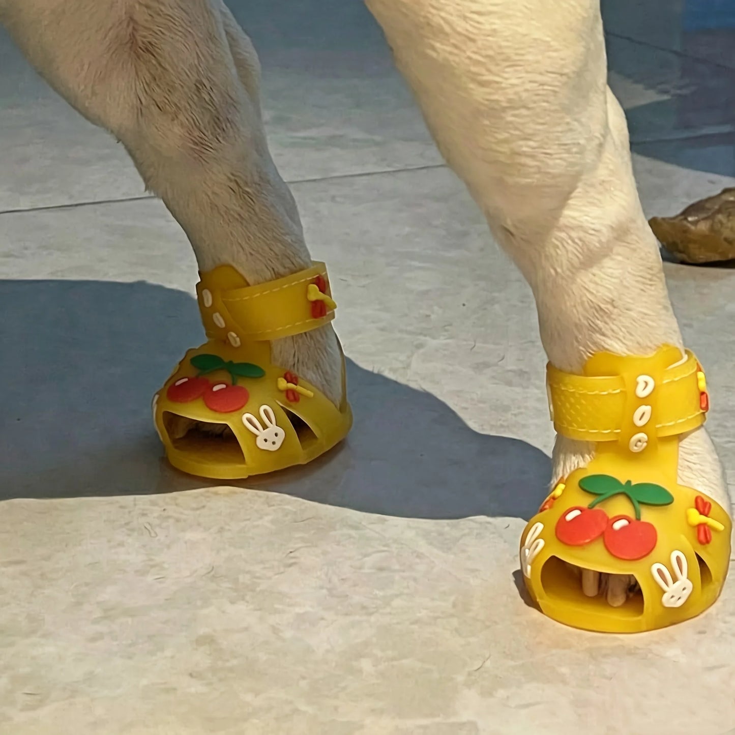 Small dog pet jelly sandals rain shoes teddy bear outdoor sandals pet shoes silicone cool pet shoes dog shoes