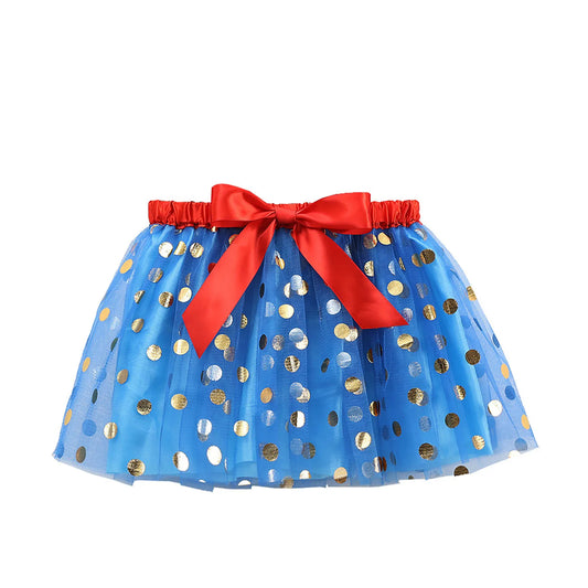 Baby Clothes Winter Girl Girls Skirt Polka Dot Mesh Skirt Holiday Party Dance Performance Skirt Ballet Tutu Girls Swing Dress 16