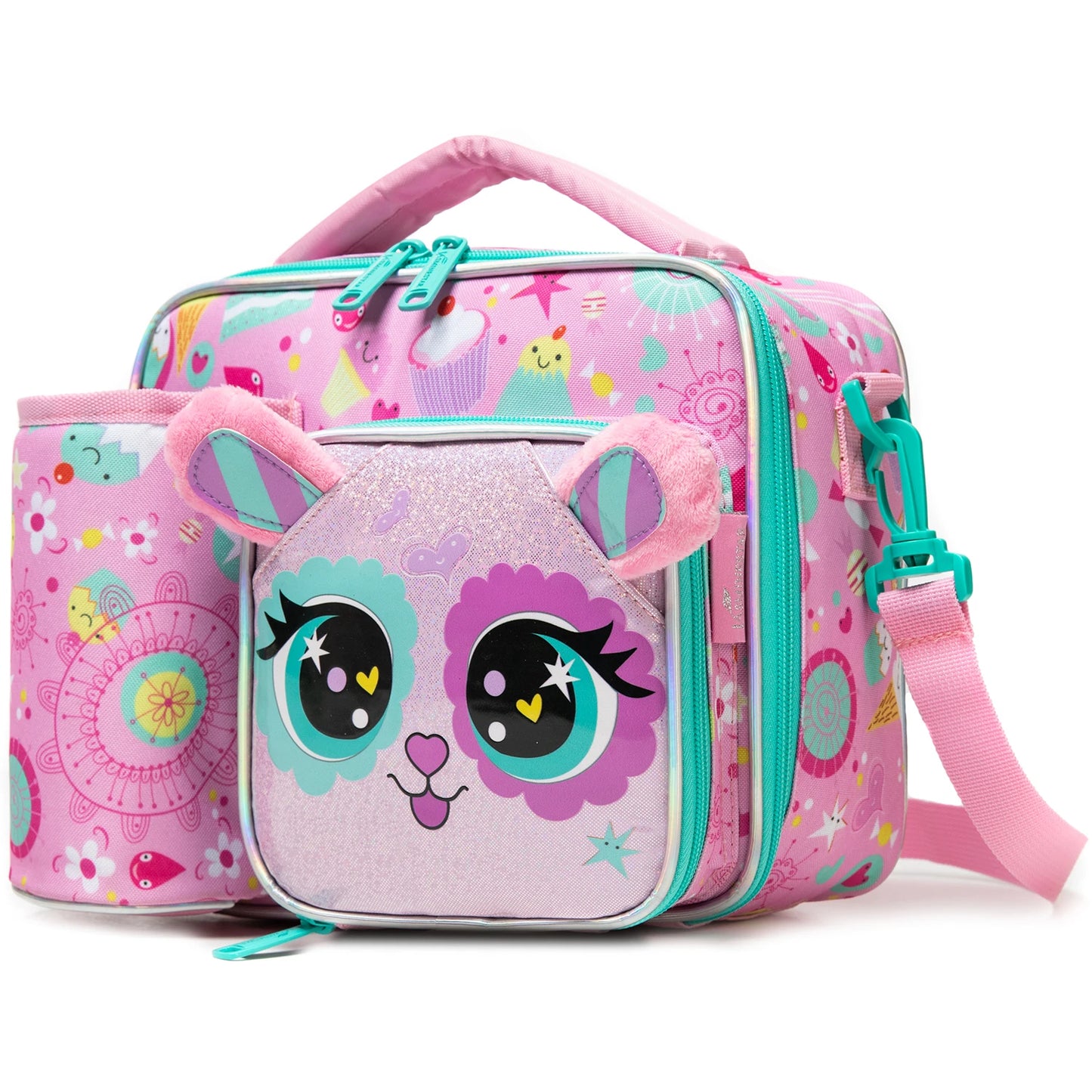 Cute Animal Kids Lunch Box Meal Bag Washable Lunch Bag Reusable Leakproof Bag for School Nursery It's Beautiful for Girls