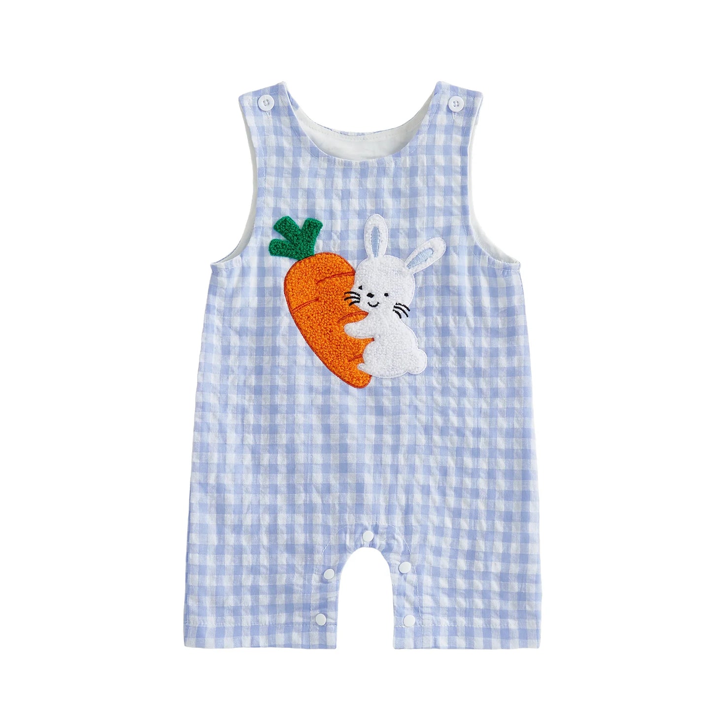 New Baby Boy Romper Cute Embroidered Sleeveless Buttons Short Jumpsuits 2026 Summer Toddler Overalls 0-18M