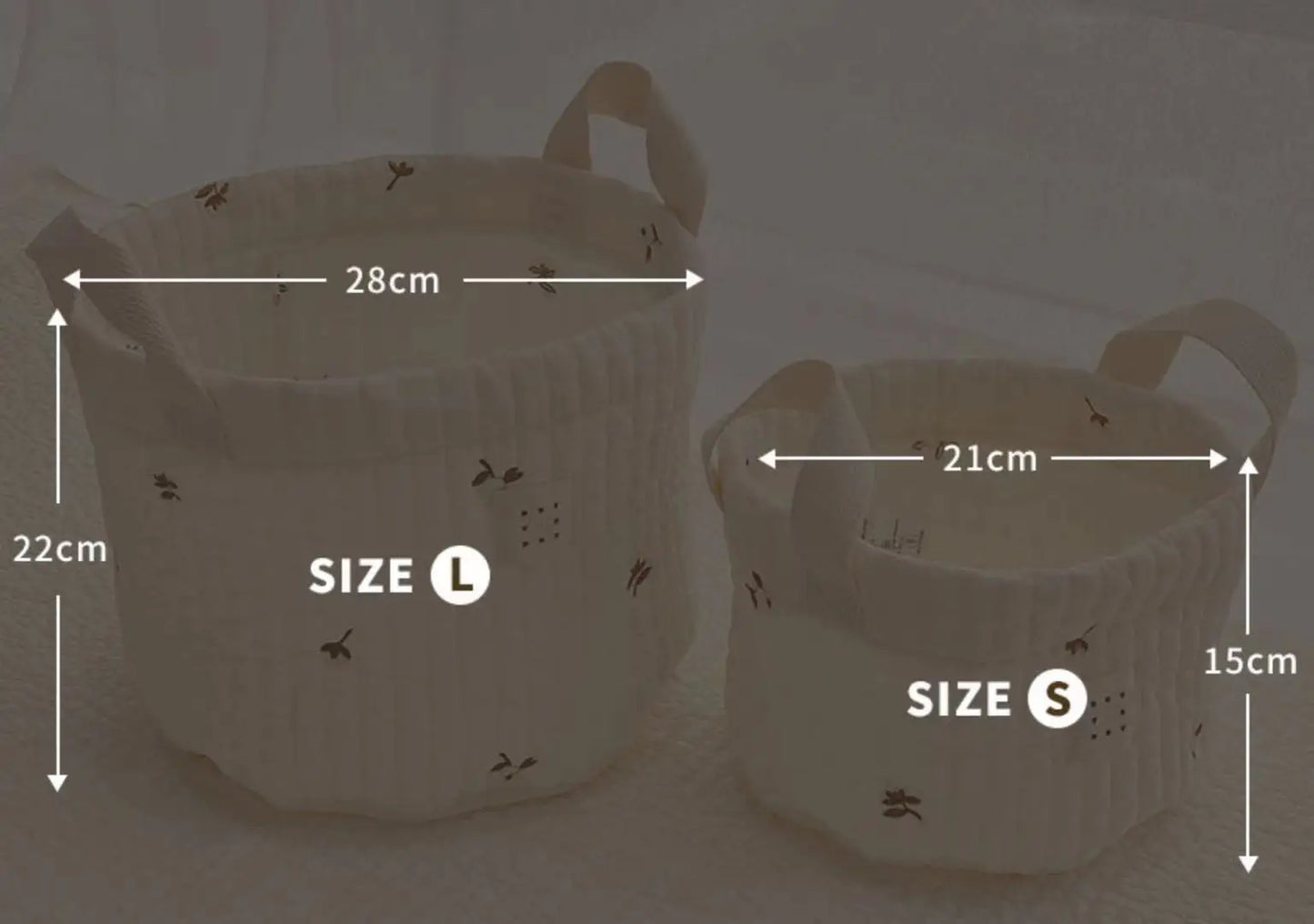 Cute Bear Embroidery INS Baby Bag Diaper Bag Caddy Nappy Cart Mummy Maternity Bag for Newborn - Storage Organizer for Toys And D