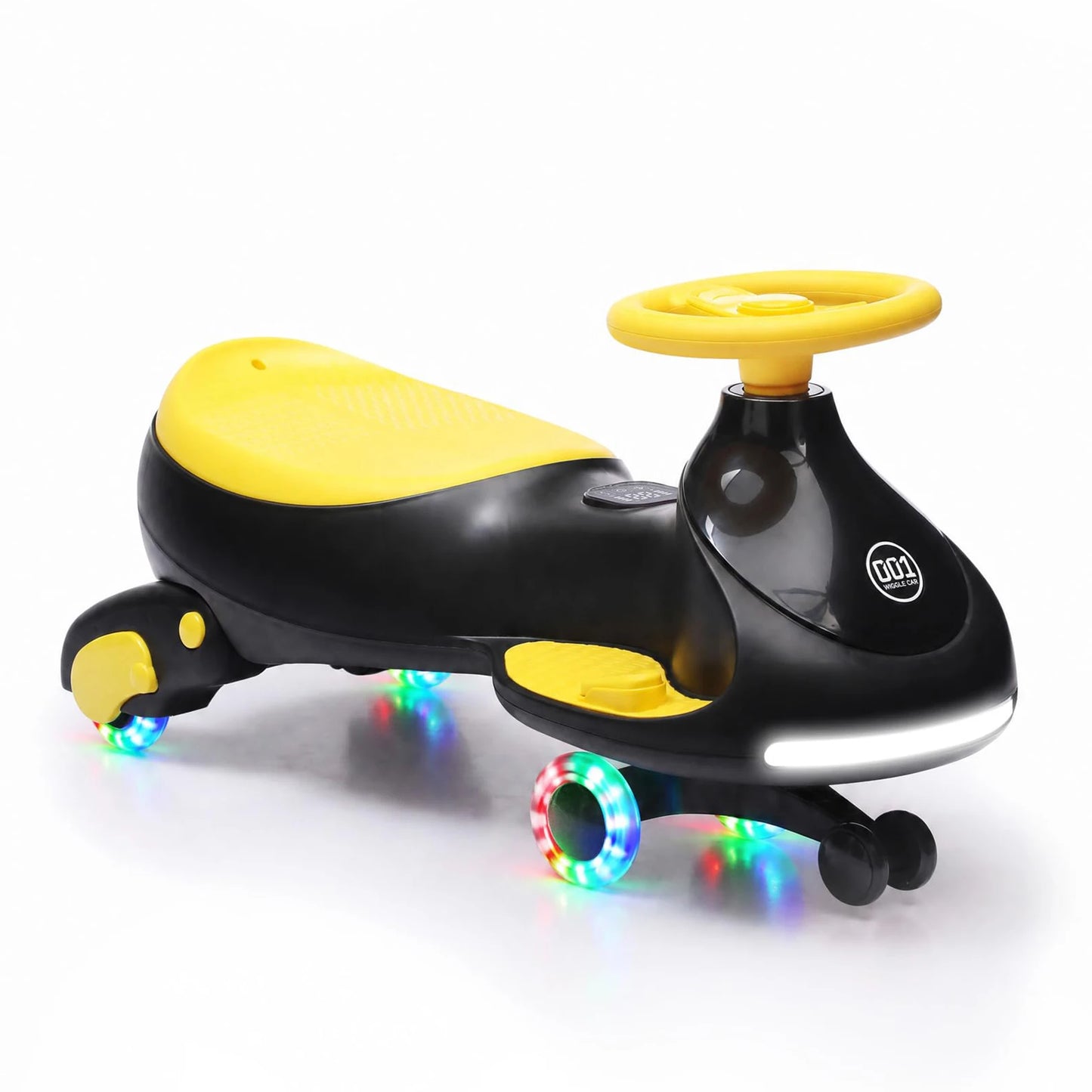 12V Electric Wiggle Car For Kids, 2 In 1 Ride On Swing Car With Pedal, Flashing Wheels Music, Anti-Rollover Toy For Toddlers