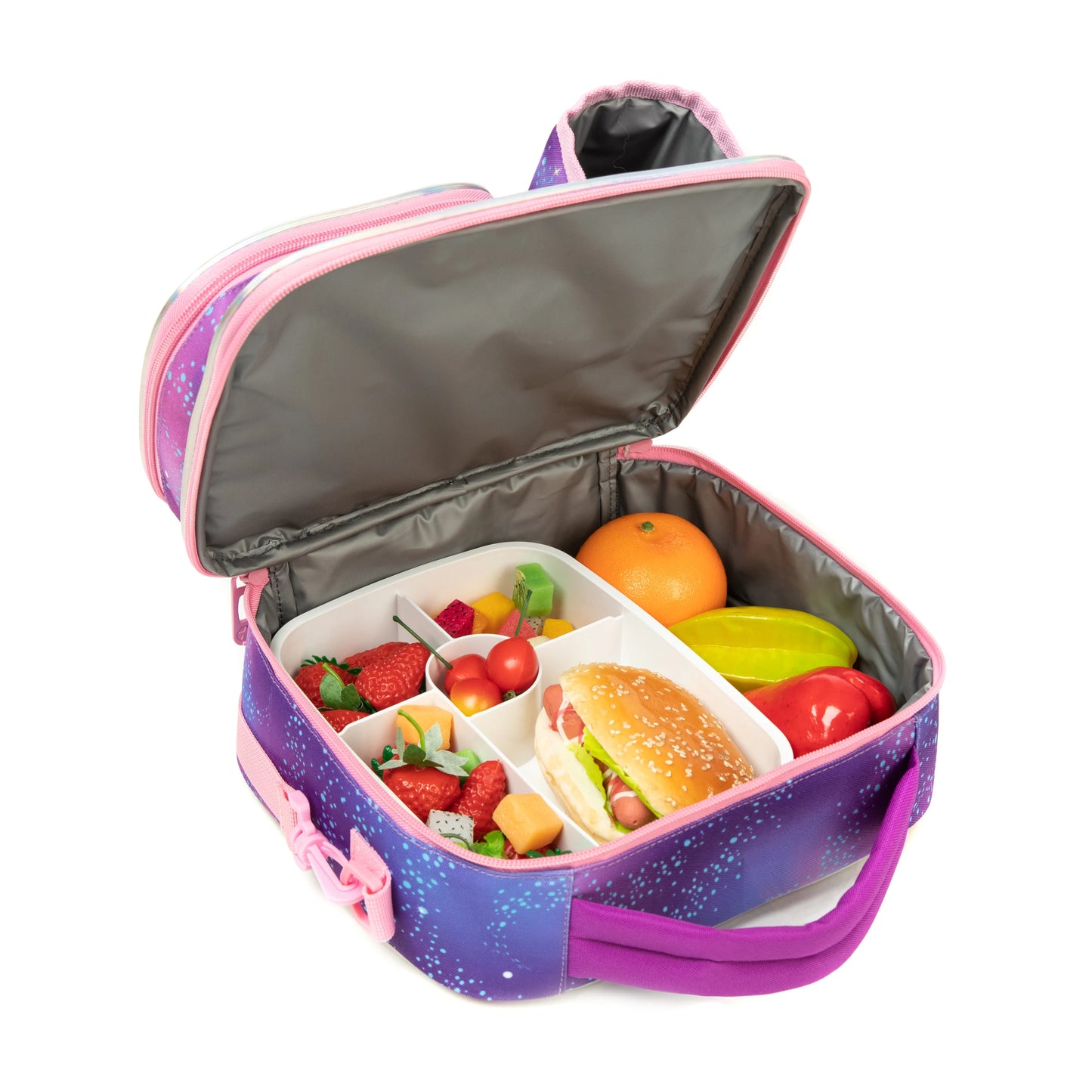 MYHSBYO Cute Animal Kids Lunch Bag Set Washable Lunch Bag Reusable Leakproof Bag for School & Nursery It's Beautiful for Girls