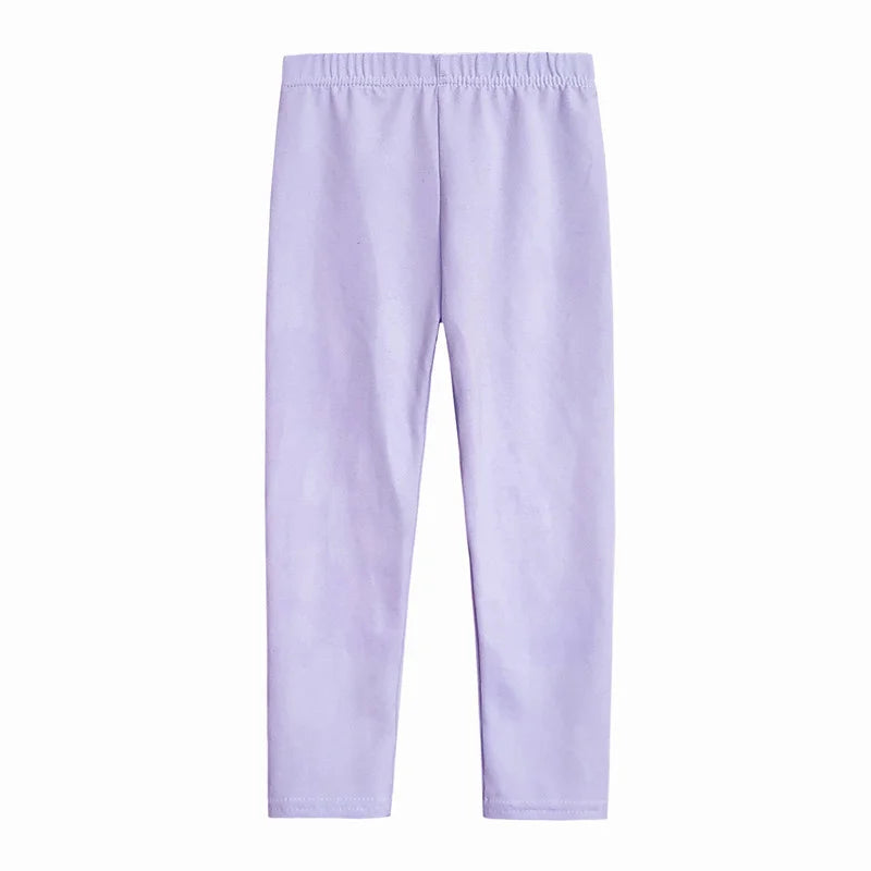 Spring Summer Baby Girls Leggings Cotton Soft Elastic Candy Color Kids Tight Pants