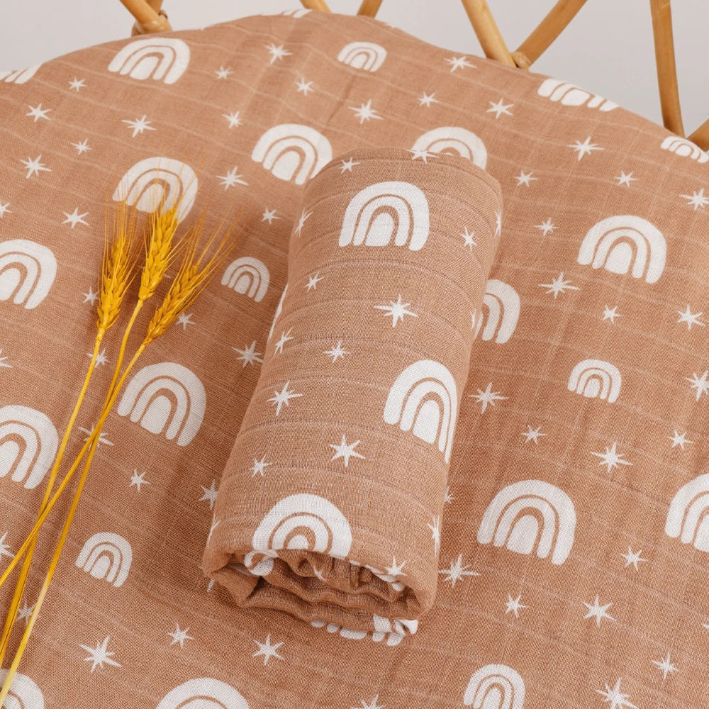 Elinfant Baby Swaddle Blanket All Season Breathable Blankets Newborn Bath Towel Various Patterns Multifunctio Use In Daily Life