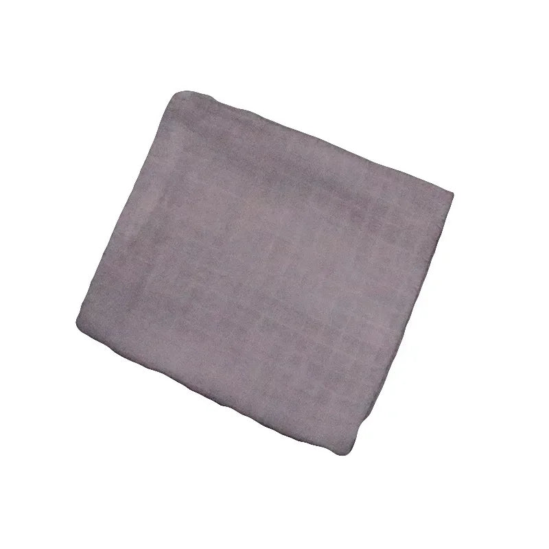 Baby Swaddle Bamboo Cotton Blanket Wrap Gauze Feeding Scraf Burp Cloths Bath Towel Baby Swaddle Small Size Solid Color BabyStuff