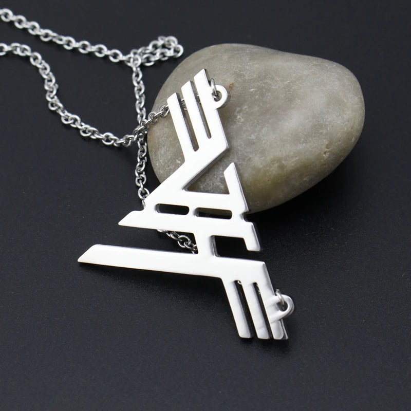 Hot VH Charm Eddie Van Halen band Logo Stainless Steel Pendant Necklace Jewelry 24" Chain US STOCK