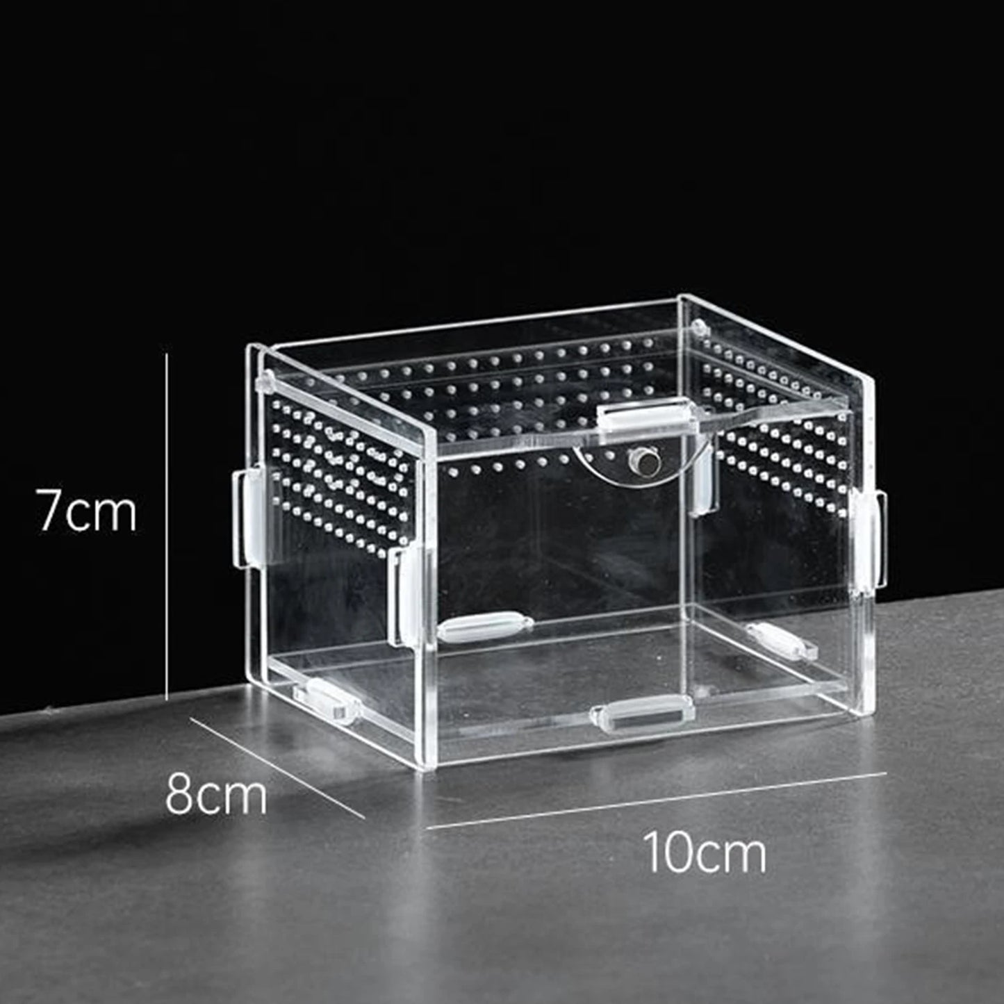 Acrylic Transparent Reptile Terrarium Breeding Box Turtle Cage Nano Arboreal Tarantula Enclosure Dearded Dragon Reptiles Habitat