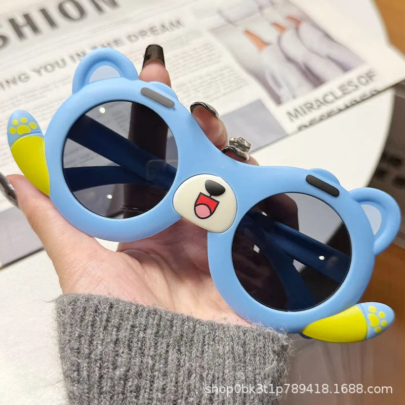 Cute Red Panda Sunglasses New Children UV Protective Travel Glasses for Outdoor Fun