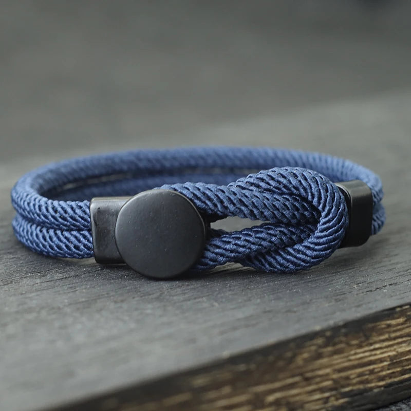 Noter Fashion Rope Bracelet Men Grade A 4mm Lucky Cord Chain Braslet Bangle Perfect Gift For Him Leisure Versatile Accessories
