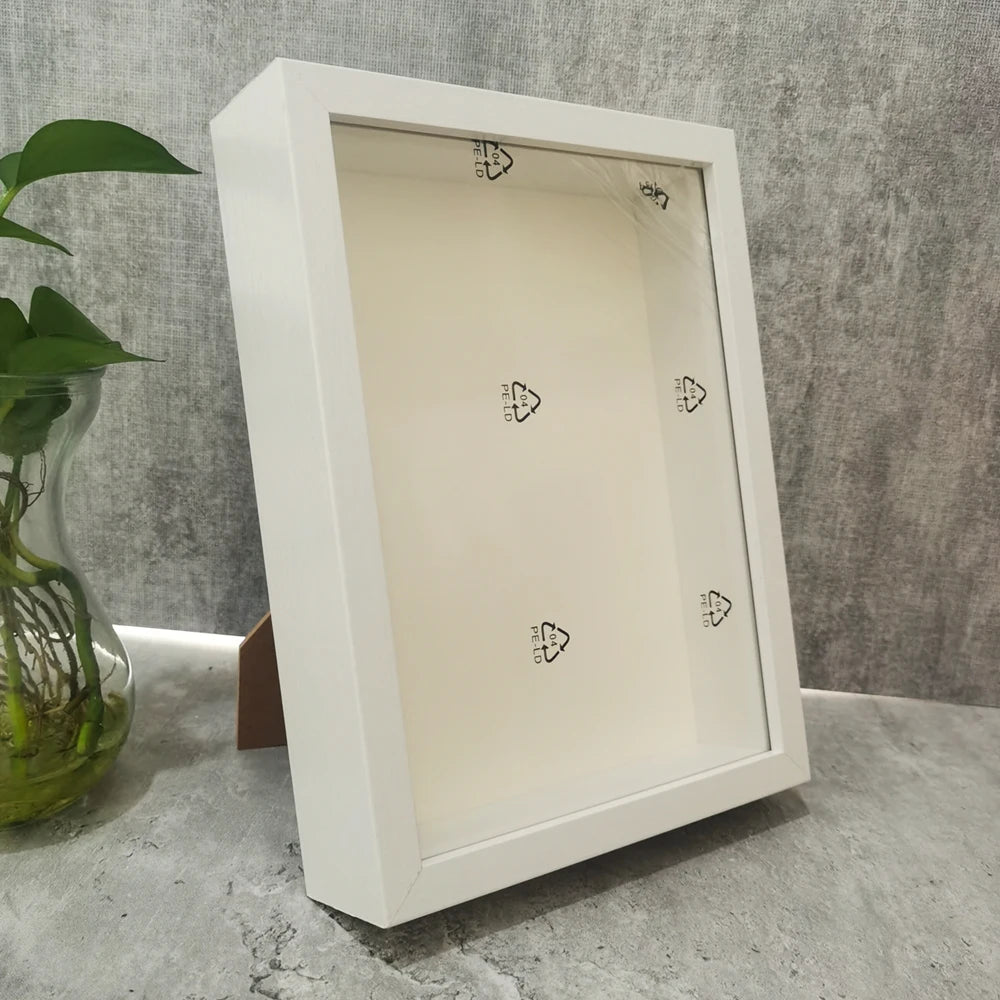 Shadow Box Depth 3cm Wooden Photo Frame for Displaying Three-Dimensional Works Nordic DIY Wood Picture Frame Photo Decor