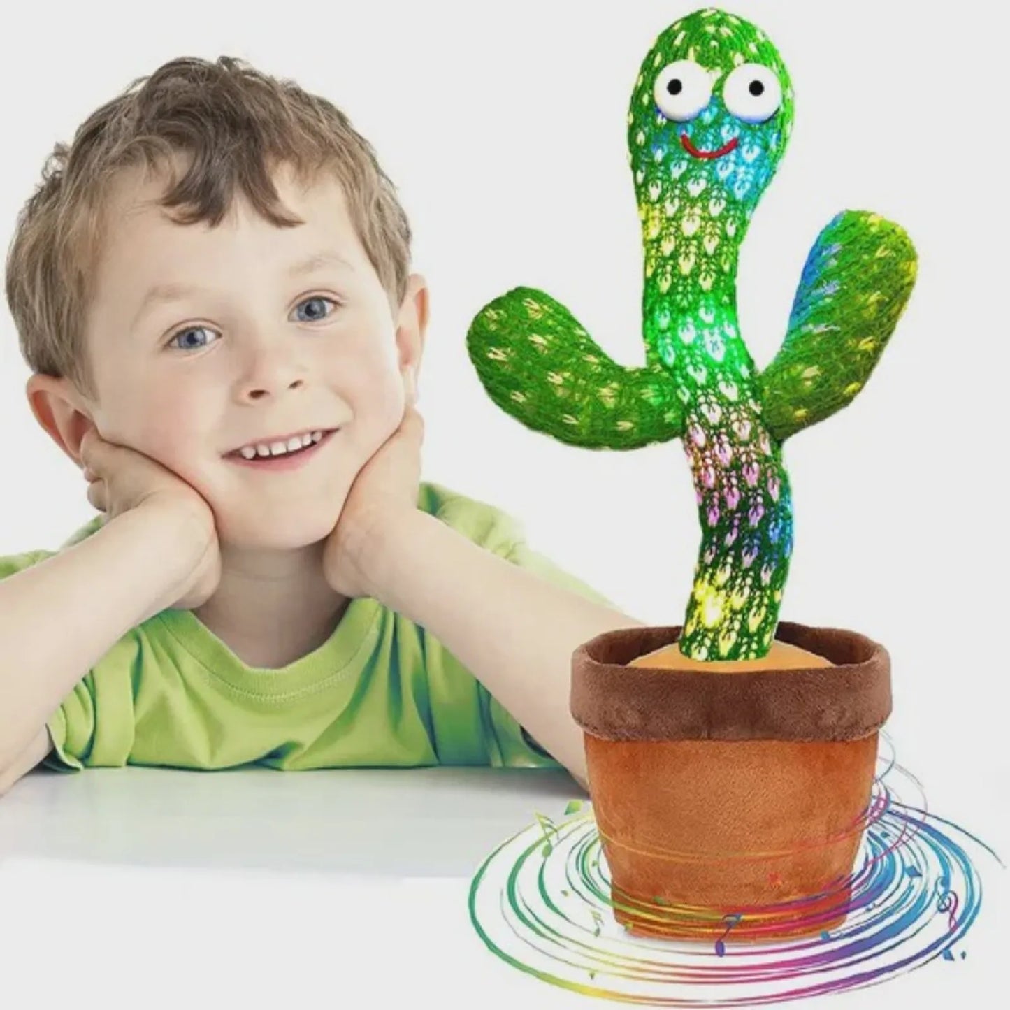 Dancing Cactus Plush Toy Doll Electronic Recording Shake With Song Funny Gift US