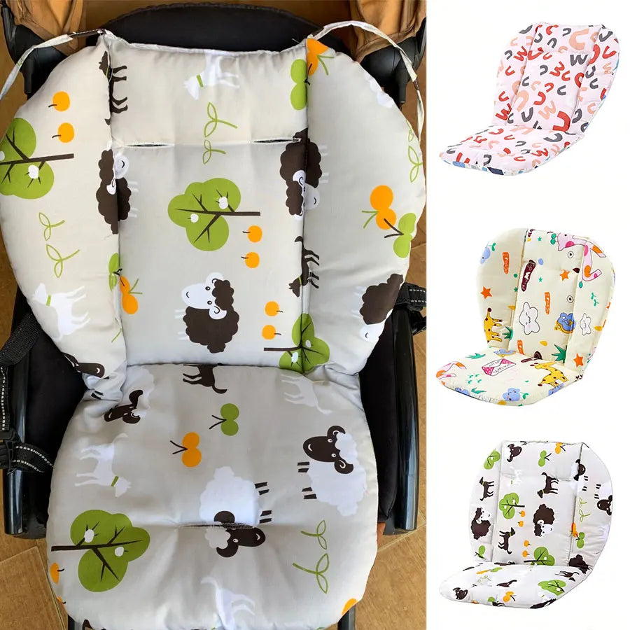 Baby Stroller Seat Mat Kids Comfortable Cotton Soft Cushion Pad Pram Liner Breathable Newborn Pushchairs Strollers Accessories