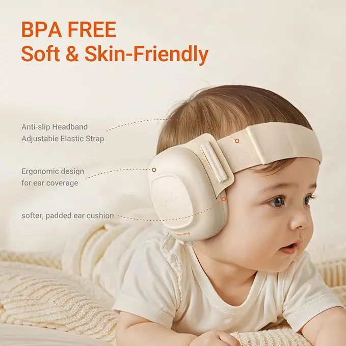 Baby Ear Protection (3-48 Months) 25dB Noise Cancelling for Travel & Sleep CE & ANSI Certified