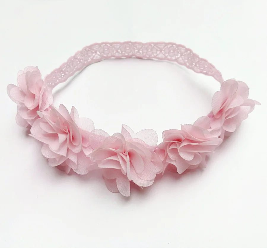 New Vintage Girls Pearl Headband Vintage Baptism Headband Rhinestone Baby Headwear baby hair accessory First Birthday Costume