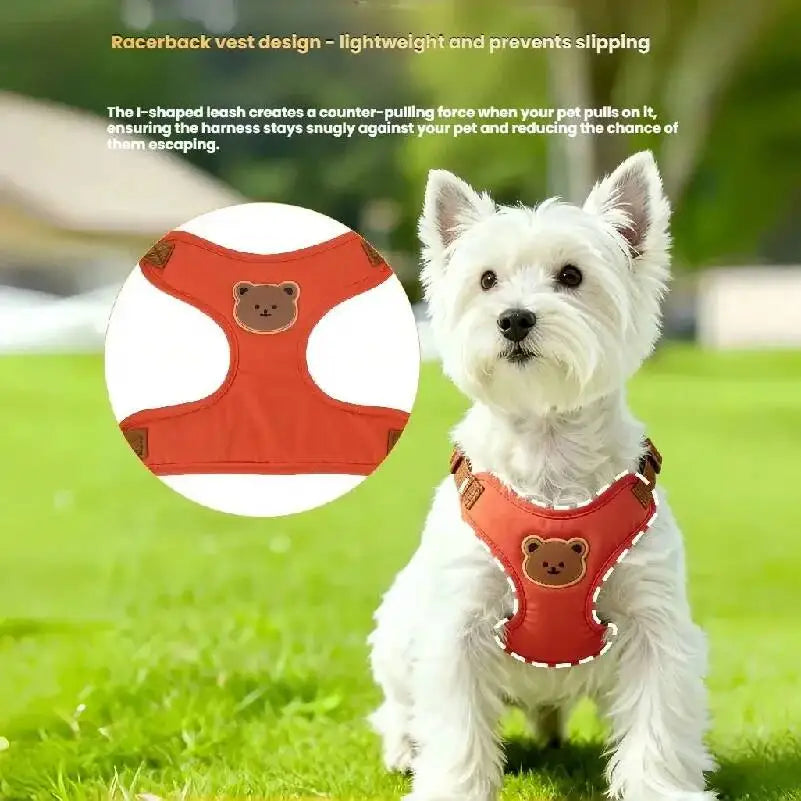 Lead Leash Set For Small Medium Cat Vest Chest Strap Puppy Chihuahua Breathable Harness Dog Walking Pet Supplies