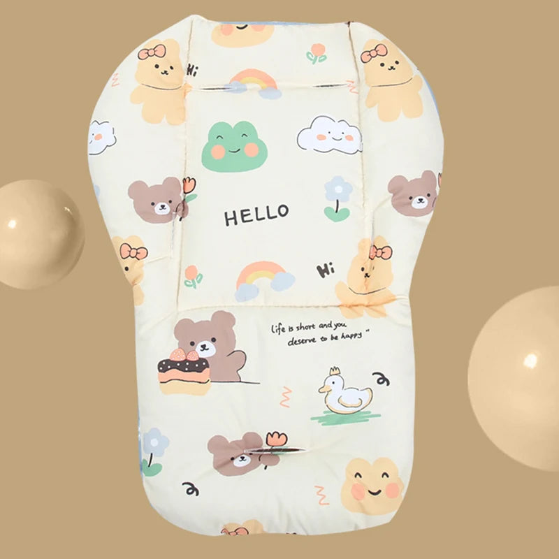 Baby Kids Highchair Cushion Pad Mat Booster Seats Cushion Pad Mat Feeding Chair Cushions Pad Stroller Cushion Mat Cotton