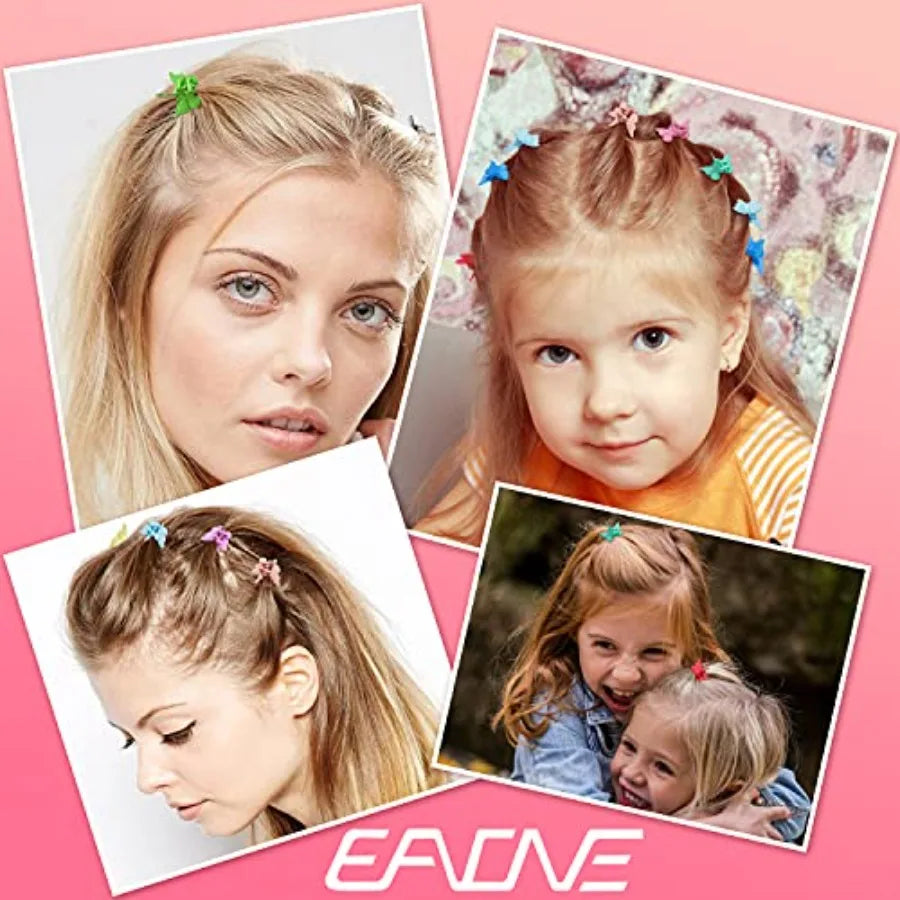 Matte Mini Butterfly Clips, Colorful Mini Hair Claw Clip for Girls and Women, 90s Y2K Cute Hair Styling Accessories, More than