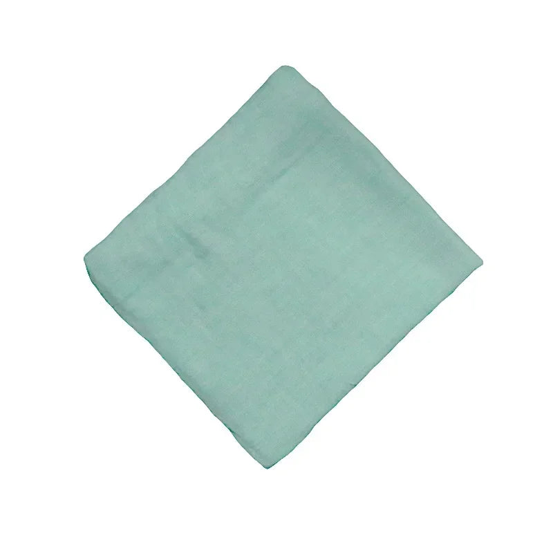 Baby Swaddle Bamboo Cotton Blanket Wrap Gauze Feeding Scraf Burp Cloths Bath Towel Baby Swaddle Small Size Solid Color BabyStuff