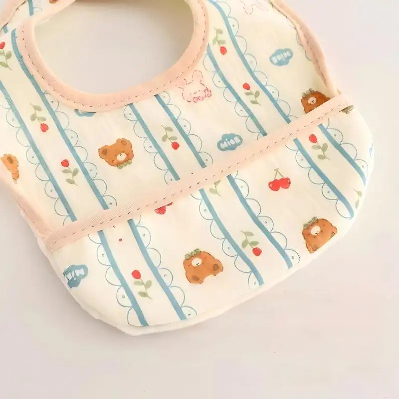 3 Pieces of Baby Bibs, Waterproof Bibs for Toddlers, Cartoon Patterns, Children's Feeding Bibs
